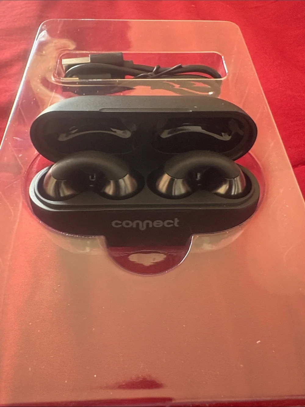 True Wireless Earbuds with Charging Case - Black